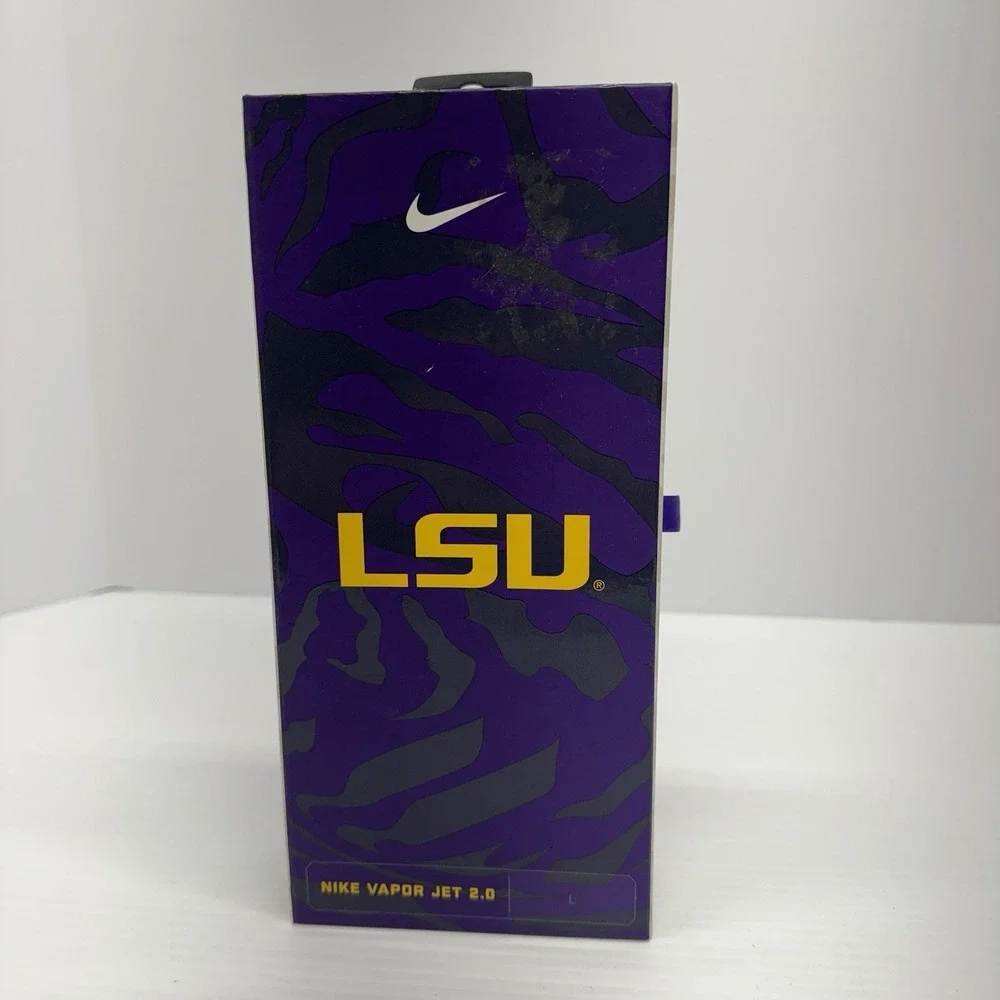 Nike LSU Vapor Jet 2.0 Football Gloves Size Large NEW IN BOX